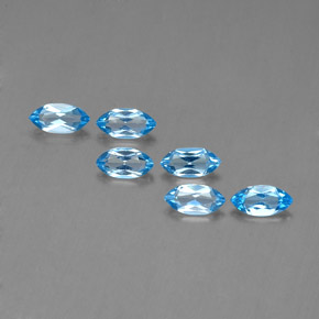 Swiss Blue Topaz Gem - 0.4ct Marquise Facet (ID: 339596)