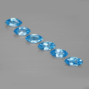 Swiss Blue Topaz Gem - 0.5ct Marquise Facet (ID: 339606)