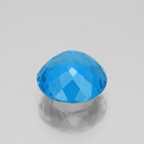 Topaz Gemstone in 9 mm (calibrated) Size for Sale, Topaz Stone in Swiss Blue Color