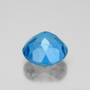 Topaz Gemstone in 9 mm (calibrated) Size for Sale, Topaz Stone in Swiss Blue Color