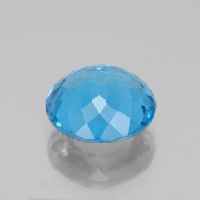 Topaz Gemstone in 9 mm (calibrated) Size for Sale, Topaz Stone in Swiss Blue Color