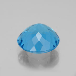 Topaz Gemstone in 9 mm (calibrated) Size for Sale, Topaz Stone in Swiss Blue Color