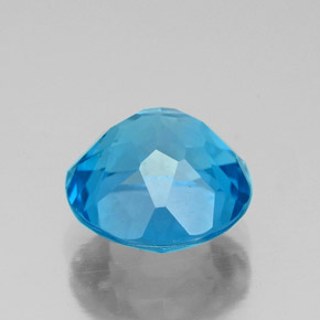 Topaz Gemstone in 9 mm (calibrated) Size for Sale, Topaz Stone in Swiss Blue Color