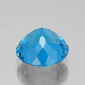 Topaz Gemstone in 9 mm (calibrated) Size for Sale, Topaz Stone in Swiss Blue Color