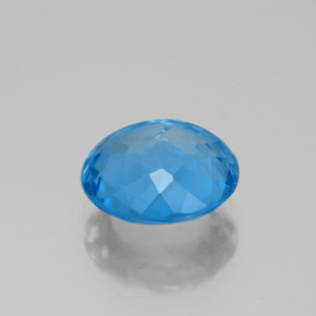 Topaz Gemstone in 9 mm (calibrated) Size for Sale, Topaz Stone in Swiss Blue Color