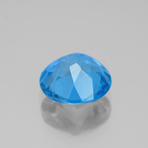 Topaz Gemstone in 9 mm (calibrated) Size for Sale, Topaz Stone in Swiss Blue Color
