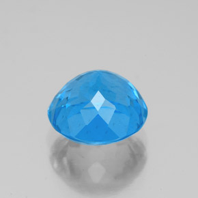 Topaz Gemstone in 9 mm (calibrated) Size for Sale, Topaz Stone in Swiss Blue Color