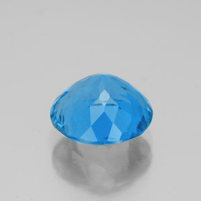 Topaz Gemstone in 9 mm (calibrated) Size for Sale, Topaz Stone in Swiss Blue Color