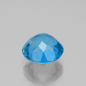 Topaz Gemstone in 9 mm (calibrated) Size for Sale, Topaz Stone in Swiss Blue Color