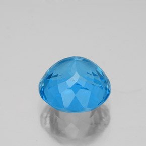 Topaz Gemstone in 9 mm (calibrated) Size for Sale, Topaz Stone in Swiss Blue Color