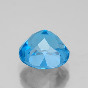 Topaz Gemstone in 9 mm (calibrated) Size for Sale, Topaz Stone in Swiss Blue Color