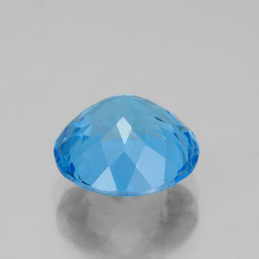 Topaz Gemstone in 9 mm (calibrated) Size for Sale, Topaz Stone in Swiss Blue Color