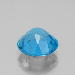 Topaz Gemstone in 9 mm (calibrated) Size for Sale, Topaz Stone in Swiss Blue Color