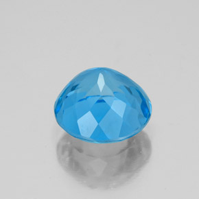 Topaz Gemstone in 9 mm (calibrated) Size for Sale, Topaz Stone in Swiss Blue Color