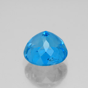 Topaz Gemstone in 9 mm (calibrated) Size for Sale, Topaz Stone in Swiss Blue Color