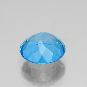 Topaz Gemstone in 9 mm (calibrated) Size for Sale, Topaz Stone in Swiss Blue Color