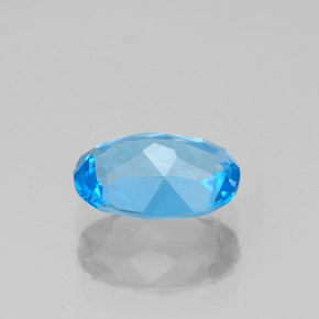 Topaz Gemstone in 8 x 6 mm (calibrated) Size for Sale, Topaz Stone in Swiss Blue Color