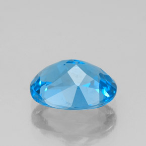 Topaz Gemstone in 9 x 7 mm (calibrated) Size for Sale, Topaz Stone in Swiss Blue Color
