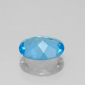 Topaz Gemstone in 9 x 7 mm (calibrated) Size for Sale, Topaz Stone in Swiss Blue Color