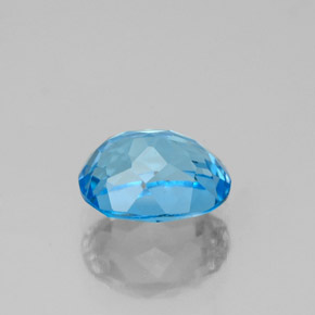 Topaz Gemstone in 8 x 6 mm (calibrated) Size for Sale, Topaz Stone in Swiss Blue Color