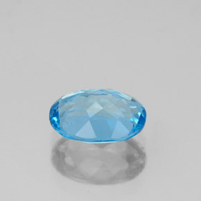 Topaz Gemstone in 8 x 6 mm (calibrated) Size for Sale, Topaz Stone in Swiss Blue Color