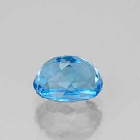 Topaz Gemstone in 8 x 6 mm (calibrated) Size for Sale, Topaz Stone in Swiss Blue Color