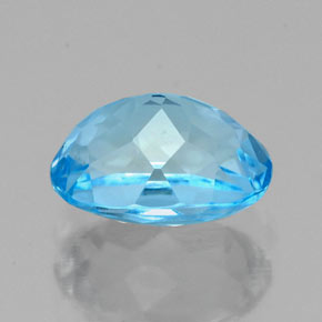 Topaz Gemstone in 8 x 6 mm (calibrated) Size for Sale, Topaz Stone in Swiss Blue Color