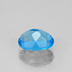 Topaz Gemstone in 8 x 6 mm (calibrated) Size for Sale, Topaz Stone in Swiss Blue Color