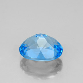 Topaz Gemstone in 9 x 7 mm (calibrated) Size for Sale, Topaz Stone in Swiss Blue Color
