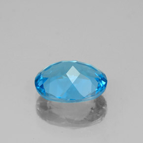 Topaz Gemstone in 9 x 7 mm (calibrated) Size for Sale, Topaz Stone in Swiss Blue Color