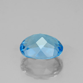 Topaz Gemstone in 9 x 7 mm (calibrated) Size for Sale, Topaz Stone in Swiss Blue Color