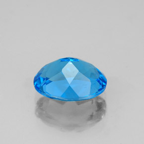 Topaz Gemstone in 9 x 7 mm (calibrated) Size for Sale, Topaz Stone in Swiss Blue Color