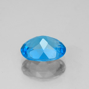 Topaz Gemstone in 9 x 7 mm (calibrated) Size for Sale, Topaz Stone in Swiss Blue Color