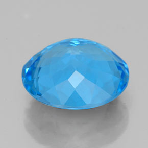 Topaz Gemstone in 10 mm (calibrated) Size for Sale, Topaz Stone in Swiss Blue Color