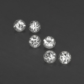 1.72 ct White Topaz Gemstone, Topaz Gem in Round Facet Shape for Sale.