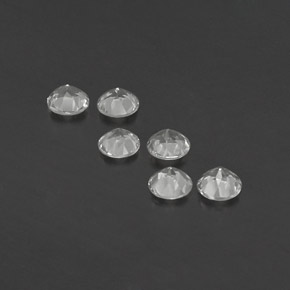 Topaz Gemstone in 4 mm (calibrated) Size for Sale, Topaz Stone in White Color