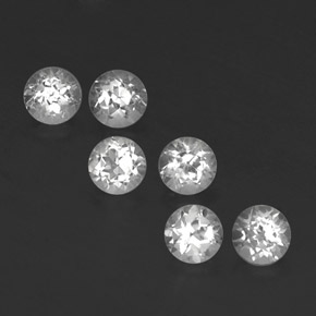 1.98 ct White Topaz Gemstone, Topaz Gem in Round Facet Shape for Sale.