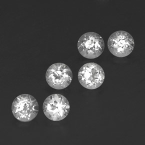 1.98 ct White Topaz Stone, Natural Topaz in Round Facet Shape for Sale