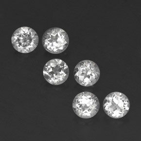 1.99 ct White Topaz Gemstone, Topaz Gem in Round Facet Shape for Sale.