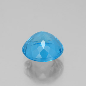 Topaz Gemstone in 8 mm (calibrated) Size for Sale, Topaz Stone in Swiss Blue Color