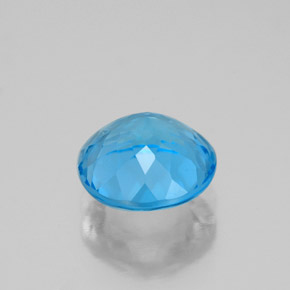 Topaz Gemstone in 8 mm (calibrated) Size for Sale, Topaz Stone in Swiss Blue Color