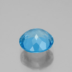 Topaz Gemstone in 8 mm (calibrated) Size for Sale, Topaz Stone in Swiss Blue Color