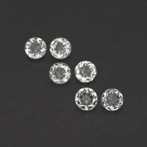 1.70 ct White Topaz Gemstone, Topaz Gem in Round Facet Shape for Sale.