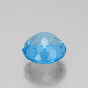 Topaz Gemstone in 8 mm (calibrated) Size for Sale, Topaz Stone in Swiss Blue Color
