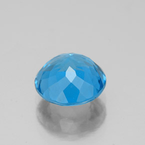 Topaz Gemstone in 8 mm (calibrated) Size for Sale, Topaz Stone in Swiss Blue Color