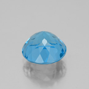 Topaz Gemstone in 8 mm (calibrated) Size for Sale, Topaz Stone in Swiss Blue Color