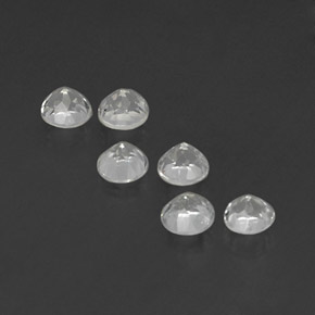 Topaz Gemstone in 4 mm (calibrated) Size for Sale, Topaz Stone in White Color