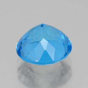 Topaz Gemstone in 8 mm (calibrated) Size for Sale, Topaz Stone in Swiss Blue Color