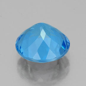Topaz Gemstone in 8 mm (calibrated) Size for Sale, Topaz Stone in Swiss Blue Color