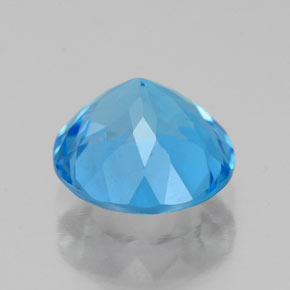 Topaz Gemstone in 8 mm (calibrated) Size for Sale, Topaz Stone in Swiss Blue Color